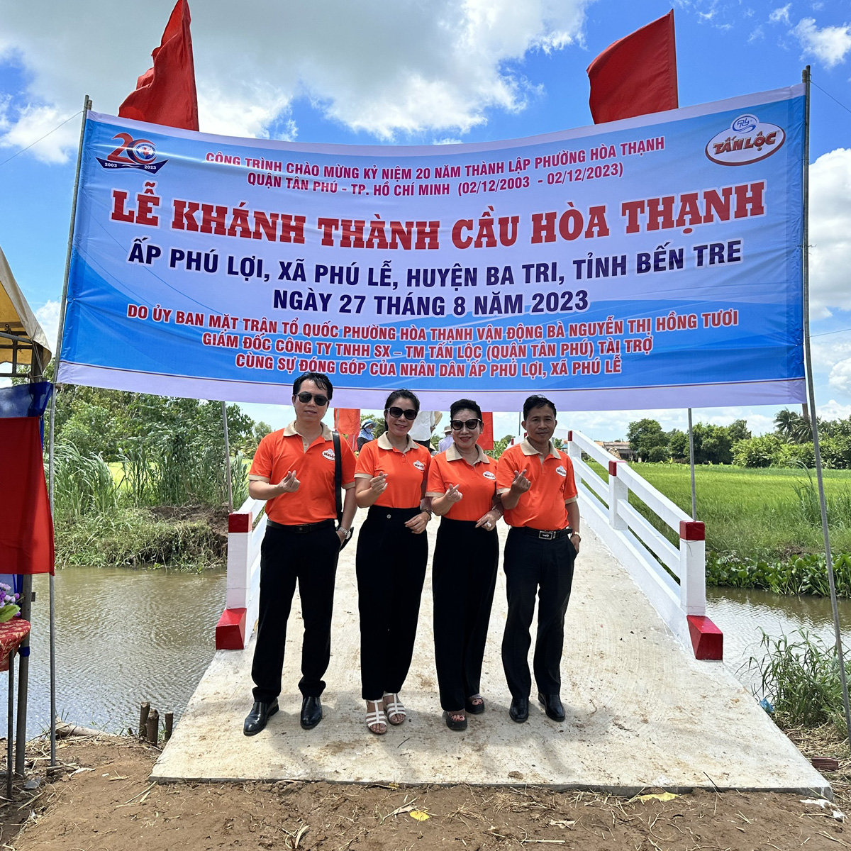 Hoạt động thiện nguyện - Lễ Khánh Thành Cầu Hòa Thạnh, Bến Tre