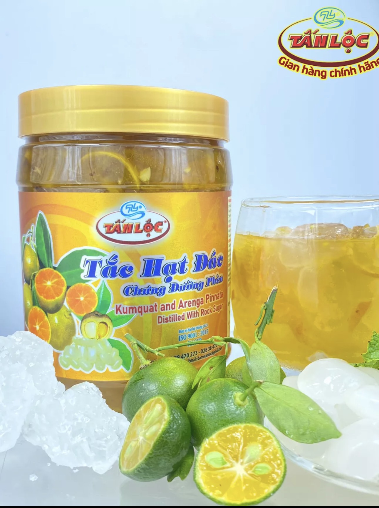 TẮC HẠT ĐÁC CHƯNG ĐƯỜNG PHÈN, giải khát cực đã với vị chua ngọt độc đáo cùng hạt đác giòn giòn.