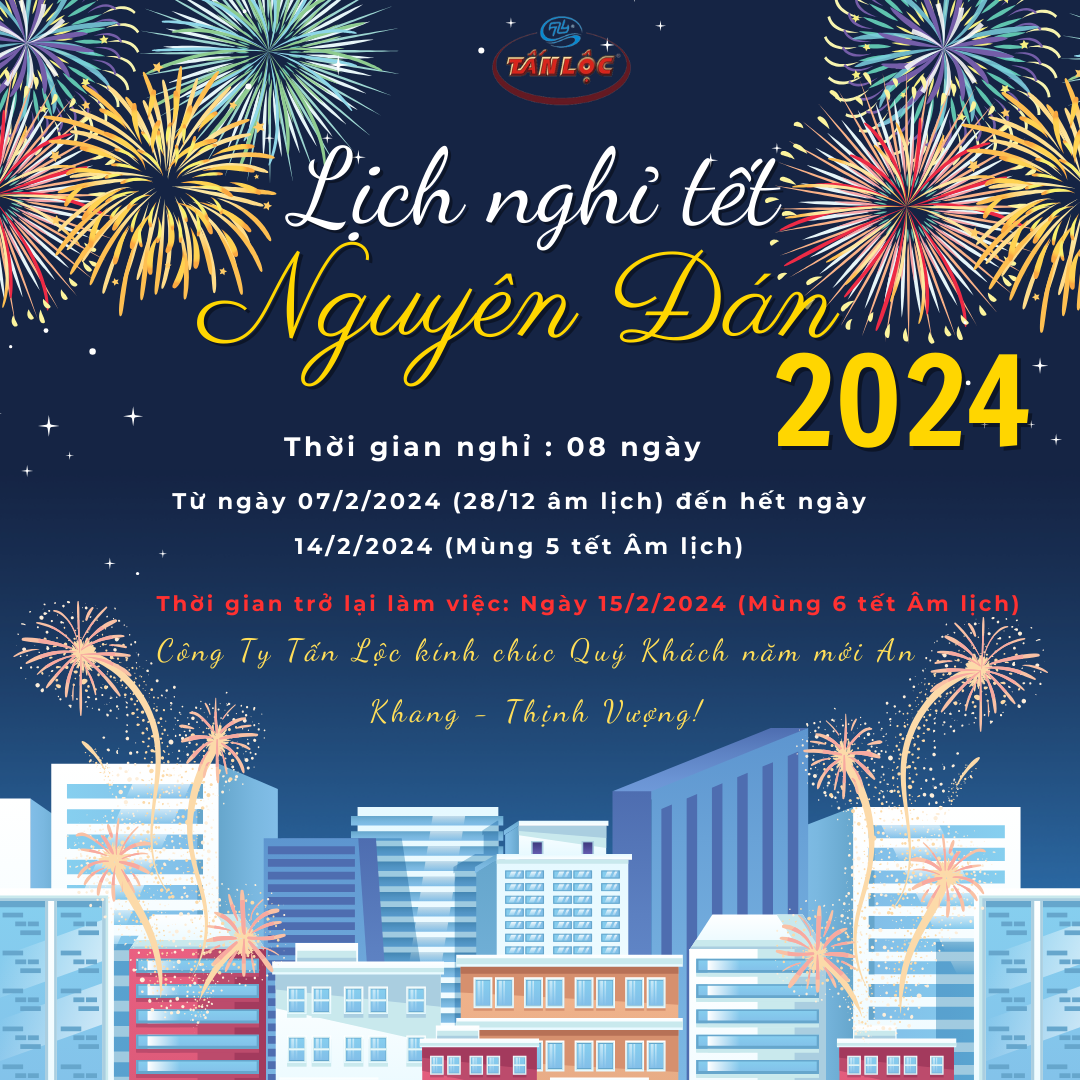 THÔNG BÁO LỊCH NGHỈ TẾT GIÁP THÌN 2024