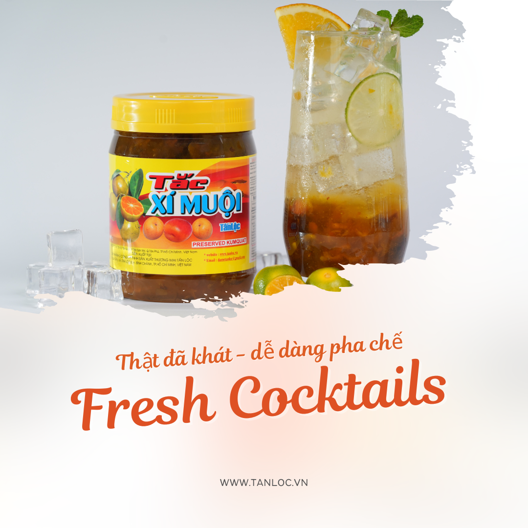 TẮC XÍ MUỘI - GIẢI PHÁP PHA CHẾ CÁC LOẠI NƯỚC UỐNG GIẢI KHÁT