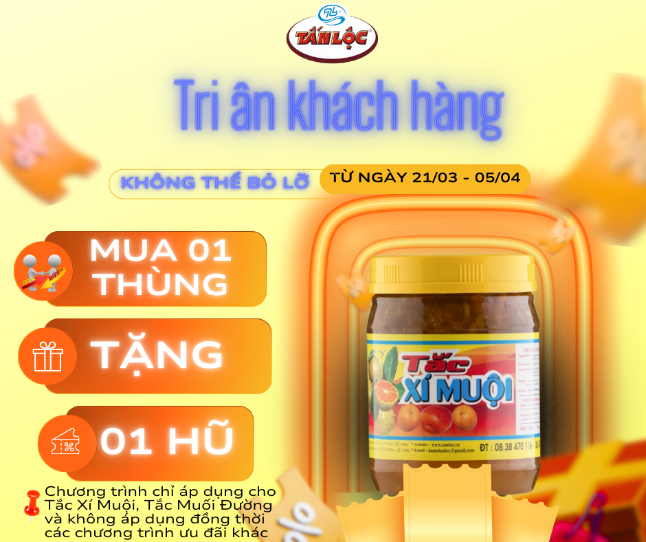 CHƯƠNG TRÌNH KHUYẾN MÃI TRI ÂN KHÁCH HÀNG