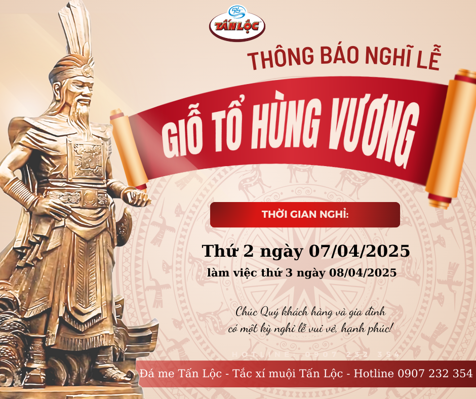 THÔNG BÁO NGHỈ LỄ GIỖ TỔ HÙNG VƯƠNG (MÙNG 10/3 ÂM LỊCH)